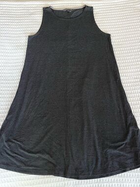 Free Fly Apparel Dark Grey Sleeveless A-Line Tank Dress large